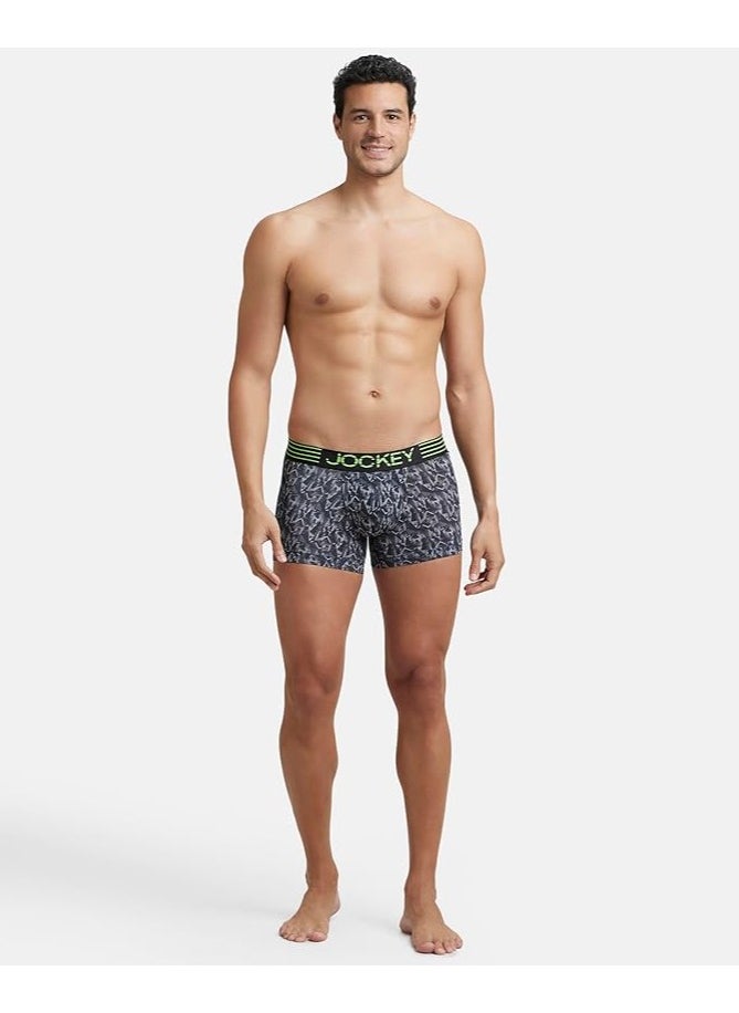 JOCKEY - JOCKEY Move Mens Trunk MM08 Black Print - Image 1
