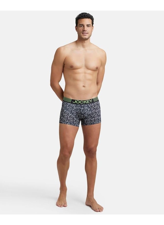 JOCKEY - JOCKEY Move Mens Trunk MM08 Black Print - Image 1