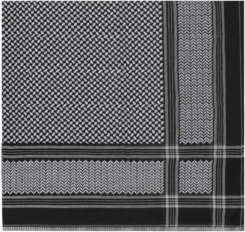 PURFUN Men's Large Arab Shemagh Headscarf Muslim Headcover Shawl Keffiyeh Arabic Scarf - Image 4