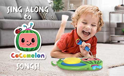 eKids Cocomelon Toy Singalong Boombox with Microphone and Built-in Music, Toddler Toys for Fans of Cocomelon Gifts - Image 3