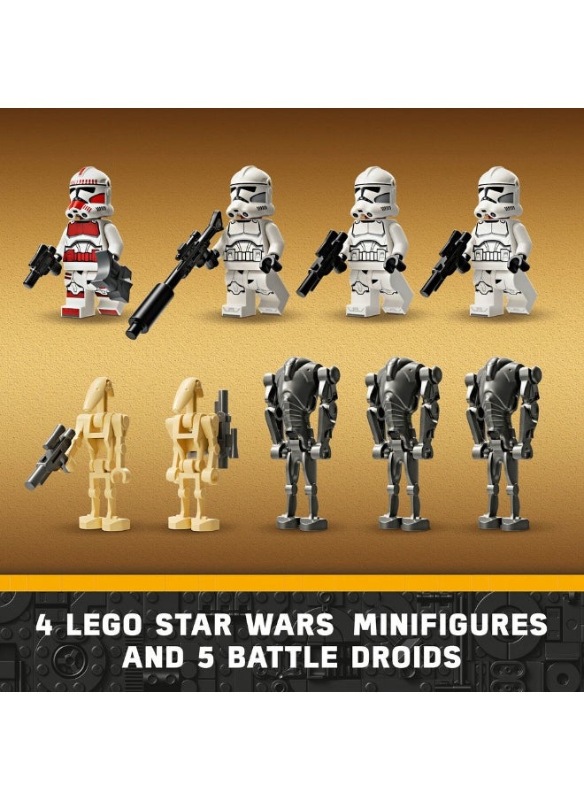 LEGO Star Wars™ Clone Trooper™ & Battle Droid™ Battle Pack 75372 (215) Pieces  - Image 4