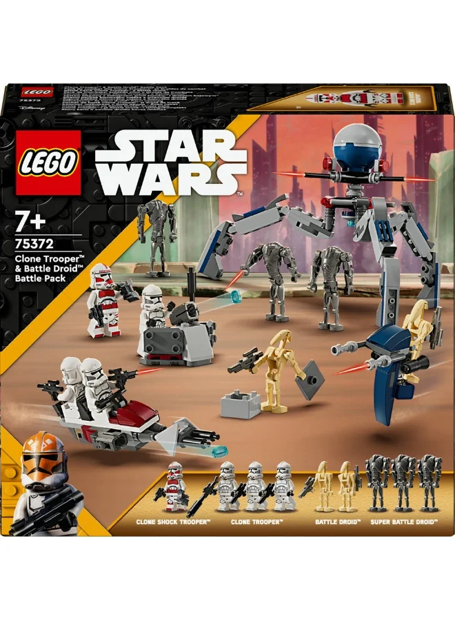 LEGO Star Wars™ Clone Trooper™ & Battle Droid™ Battle Pack 75372 (215) Pieces