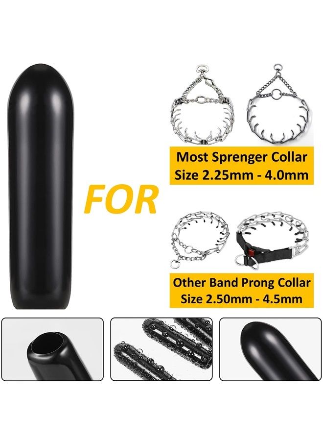 Deyace Prong Collar Covers 2.25/3.2/4.0mm Designed for Herm. Sprenger Collar (50 Tips per Pack), Vinyl Comfort Prong Tips for 2.25mm-4.0mm Dog Pinch Collar (3.2mm) - Image 1