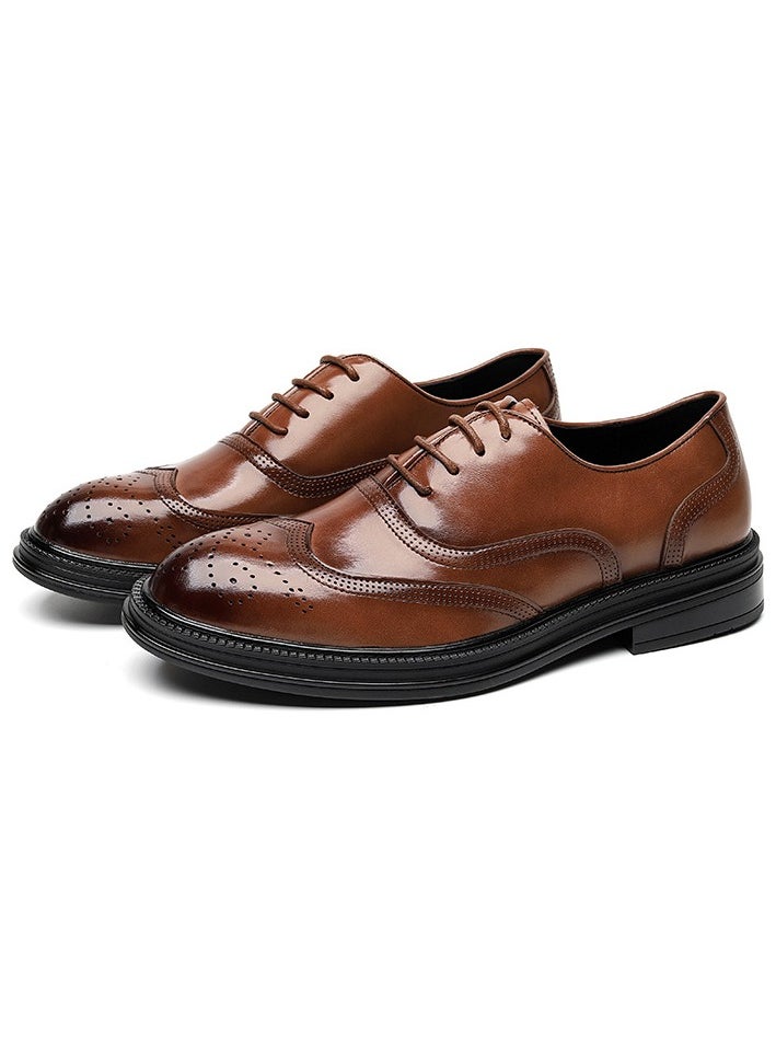 Warrior - Versatile Retro Casual Leather Shoes - Image 1