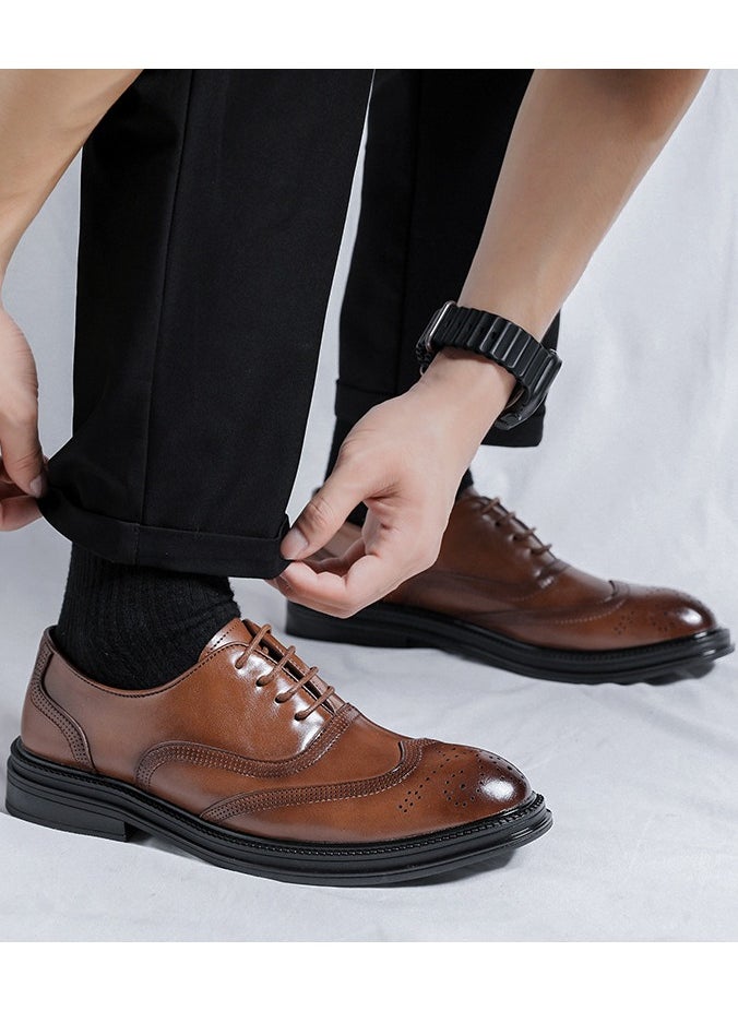 Warrior - Versatile Retro Casual Leather Shoes - Image 1