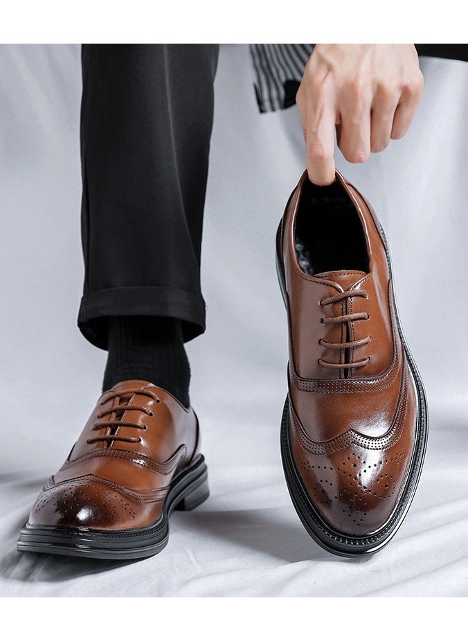 Warrior - Versatile Retro Casual Leather Shoes - Image 1