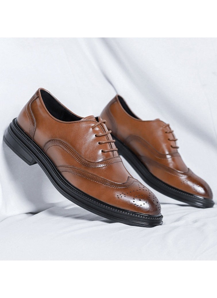 Warrior - Versatile Retro Casual Leather Shoes - Image 1