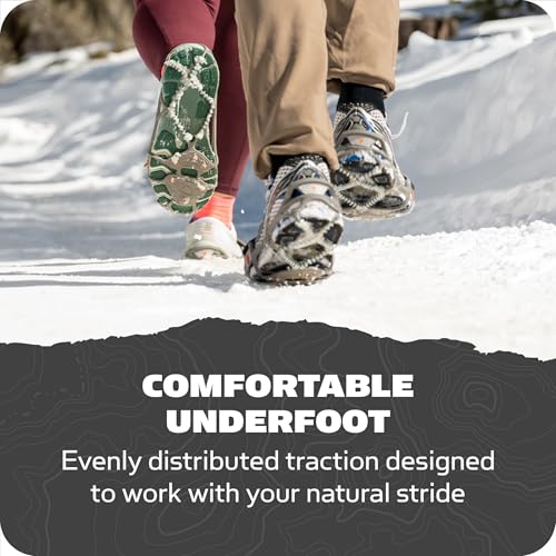 Yaktrax ياكتركس رن حجم متوسط رمادي/أحمر - Image 4