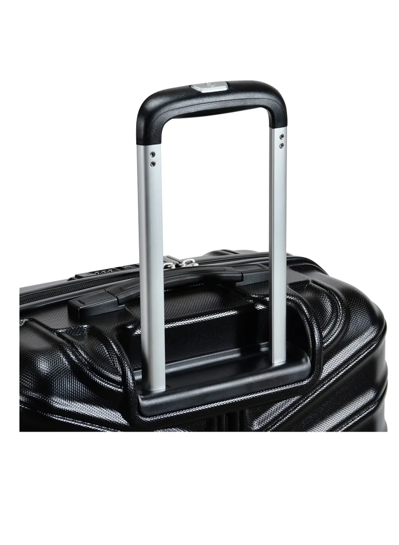 eminent Hard Case Travel Bag Large Luggage Trolley TPO Lightweight Suitcase 4 Quiet Double Spinner Wheels with TSA Lock KK30 Black