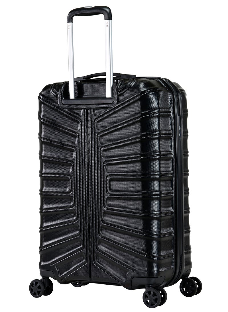eminent Hard Case Travel Bag Large Luggage Trolley TPO Lightweight Suitcase 4 Quiet Double Spinner Wheels with TSA Lock KK30 Black  - Image 2