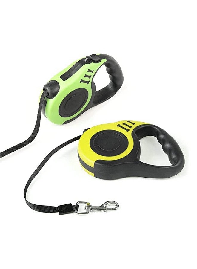 Retractable Dog Lead Leash Automatic Flexible Traction Rope Belt Upto 15 Kg For Small And Medium Dogs (Yellow) - Image 3