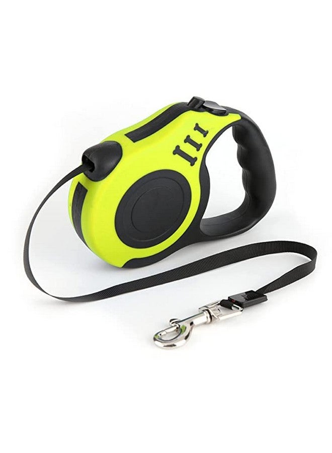 Retractable Dog Lead Leash Automatic Flexible Traction Rope Belt Upto 15 Kg For Small And Medium Dogs (Yellow) - Image 1