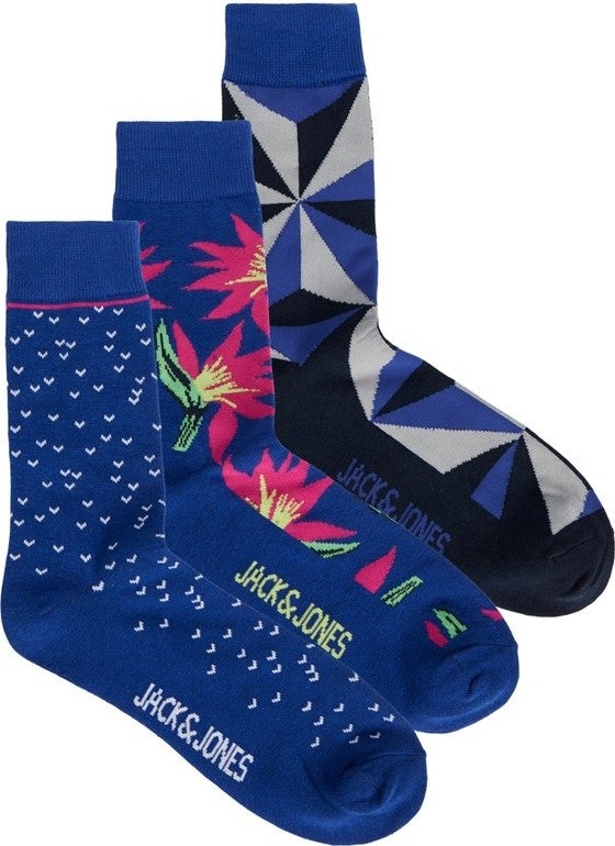Jack Jones Blue Men's 3-Piece Socks 12242177 - Image 1