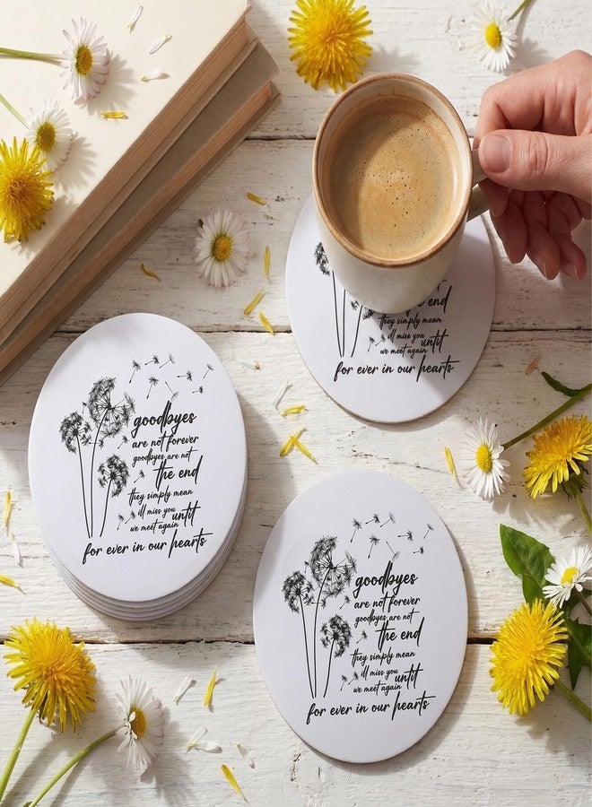 Singhoow 50 Set Funeral Favors Celebration of Life Decorations with 50 Wood Coasters 50 Organza Bags Memorial Gifts for Family Church Funeral Prayer - Image 3