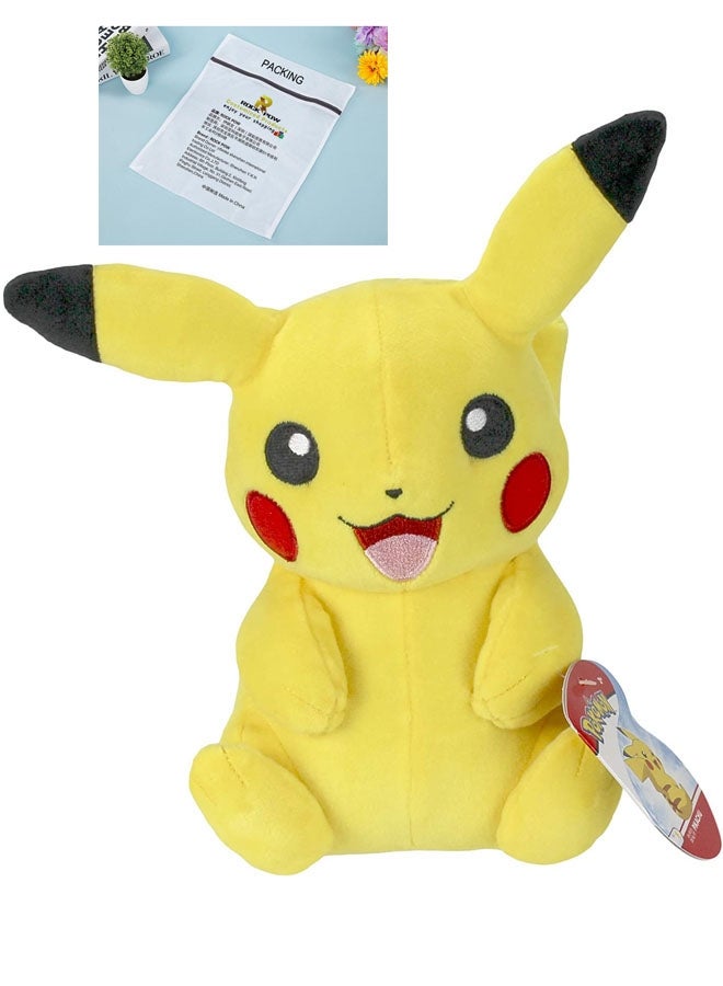 Rock Pow Plush Pikachu Toy for Kids 12.7 x 15.2 x 20.3cm - Image 1