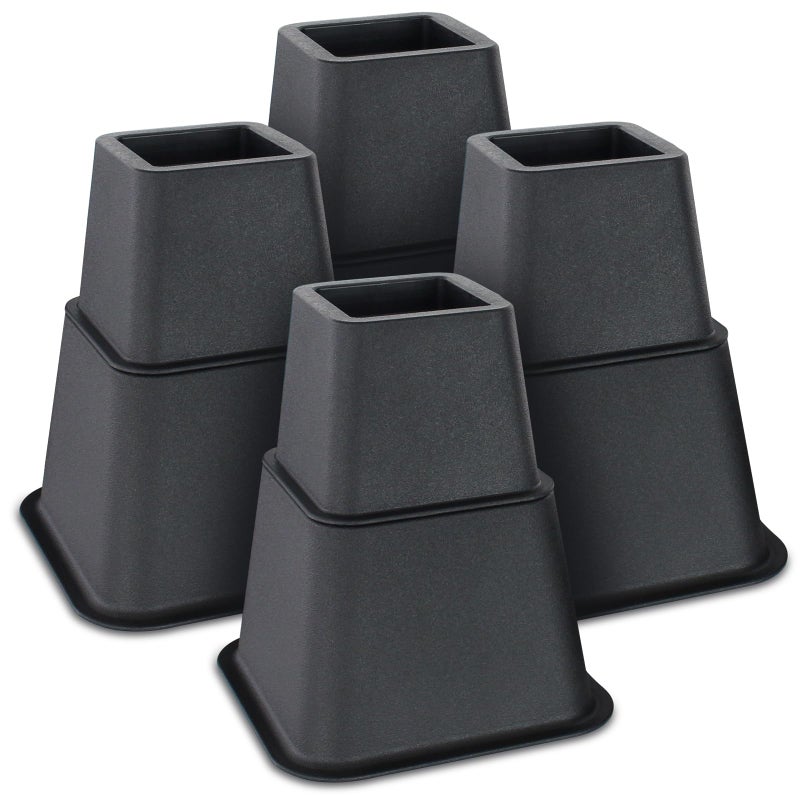 VIVE رافعات سرير فيف 3 5 8 بوصة رافعات ثقيلة قابلة للتكديس لرفع الأثاث للكنبة والطاولة والمكتب والكرسي رافعات سكنية لإطار السرير رافعات ارتفاع الساقين بلوكات المنصة