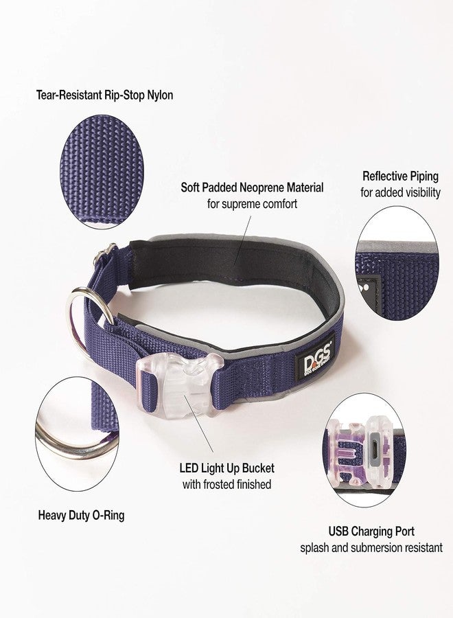 Dog Gone Smart Pet Products Super Bright LED All Day & Night Wear Safety Comet Collar Dogs, Adjustable Breathable Strong Nylon, Puppies, Large, Medium, Small - Image 3