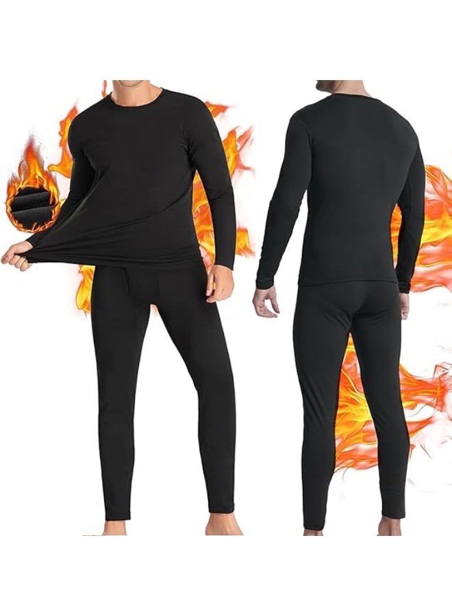 JOGAMS Thermal Underwear for Men Thermal Long Johns Top and Bottom Set Thermal Wear Clothes Pants Thermal Base Layer Long Sleeve Pajama Skiing Hiking Outdoor Sports - Image 1