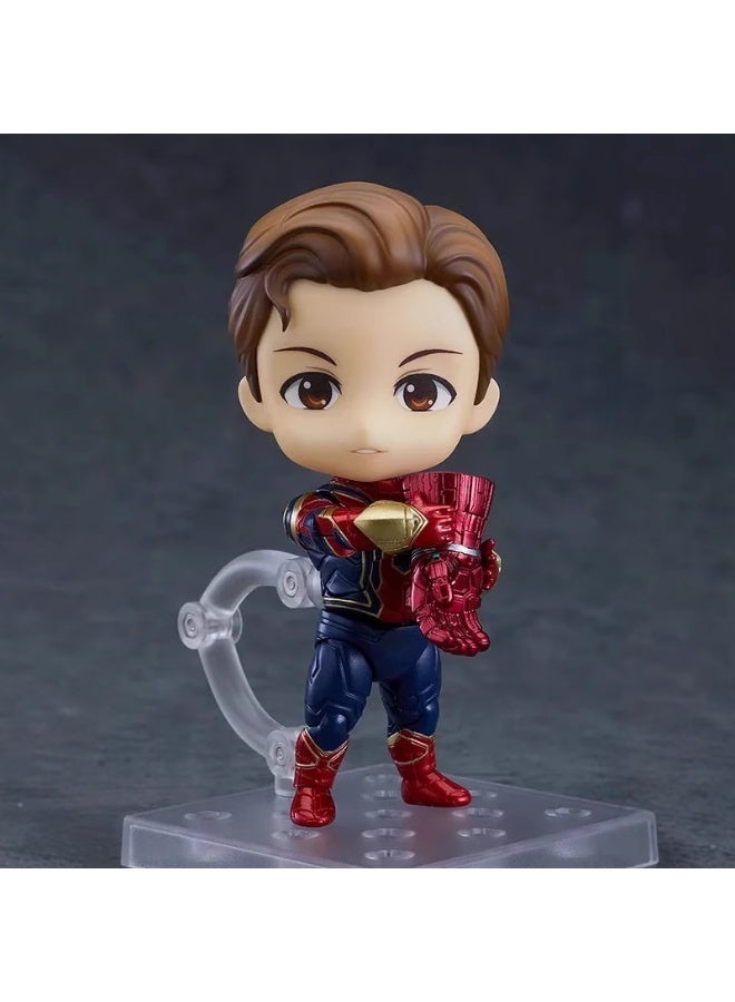 عام المنتقمون 1497 # الحديد العنكبوت المنقولة استبدال الوجه دمية نموذج الديكور سطح المكتب الديكور لعبة هدية للعائلة والأصدقاء - Image 2