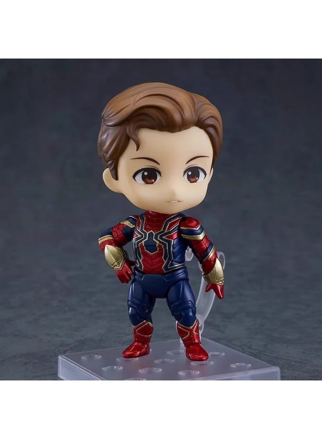 عام المنتقمون 1497 # الحديد العنكبوت المنقولة استبدال الوجه دمية نموذج الديكور سطح المكتب الديكور لعبة هدية للعائلة والأصدقاء - Image 1