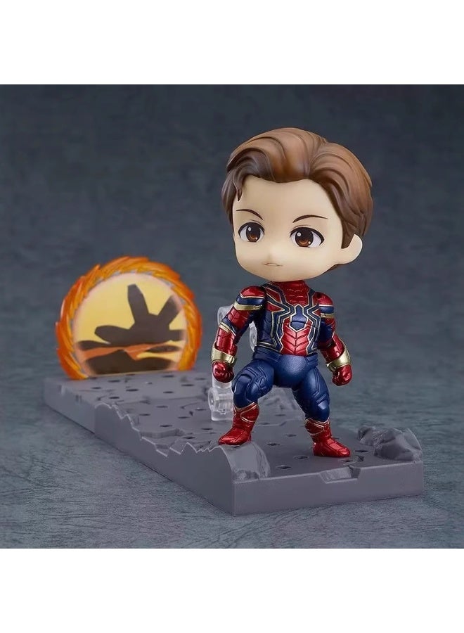 عام المنتقمون 1497 # الحديد العنكبوت المنقولة استبدال الوجه دمية نموذج الديكور سطح المكتب الديكور لعبة هدية للعائلة والأصدقاء - Image 3