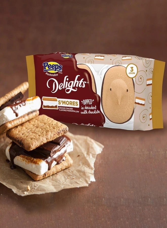 Peeps Delights S'mores Chocolate Dipped Marshmallow Chicks, 3 Count Package, 1.5 Oz - Image 3