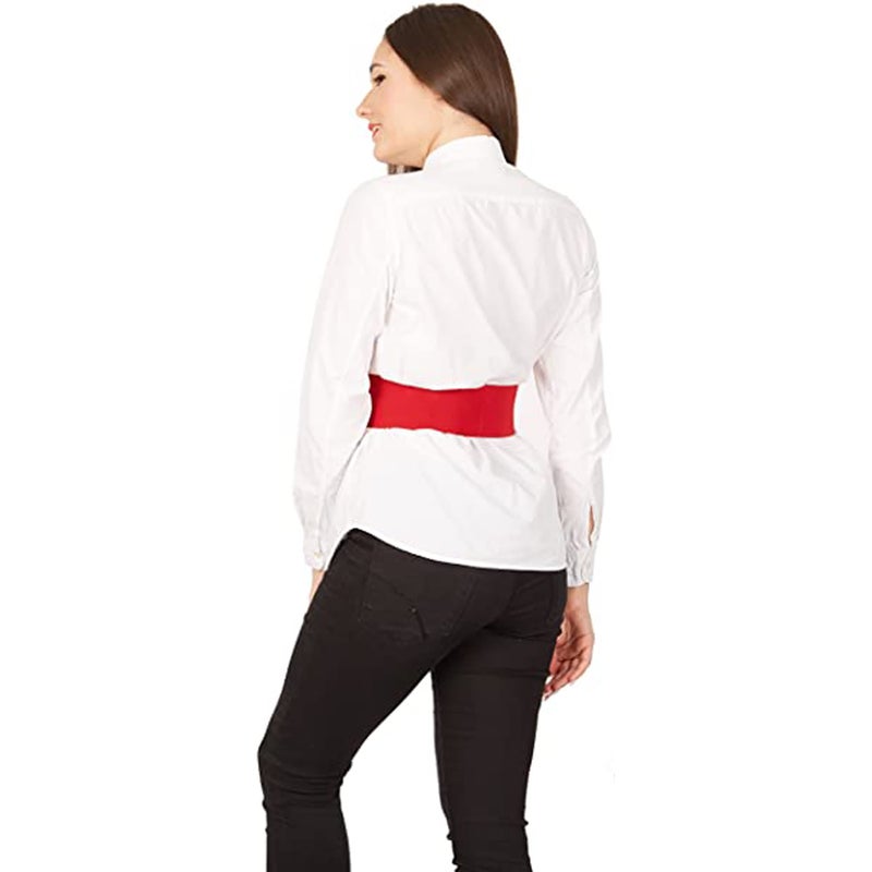 Barakah حزام مرن 1 قطعة، حزام كورسيه، حزام فستان، حزام ممرضات، حزام خصر عريض مرن للنساء مع مشبك معدني متداخل - Image 3