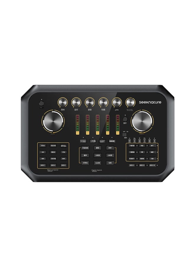 Seeknature Senran St60 Mixer Sound Card Kit, Mobile Phone Computer Douyin Kuaishou Universal Singing, Quanmin K Song Recording Equipment Complete Set, Condenser Microphone - Image 1