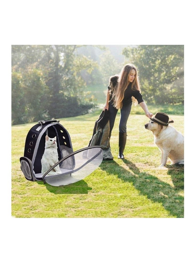 Bukela Portable Pet Carrier Space Capsule Backpack for Cats Black-Grey ‎(37.2 x 32.6 x 11.8cm )  - Image 5