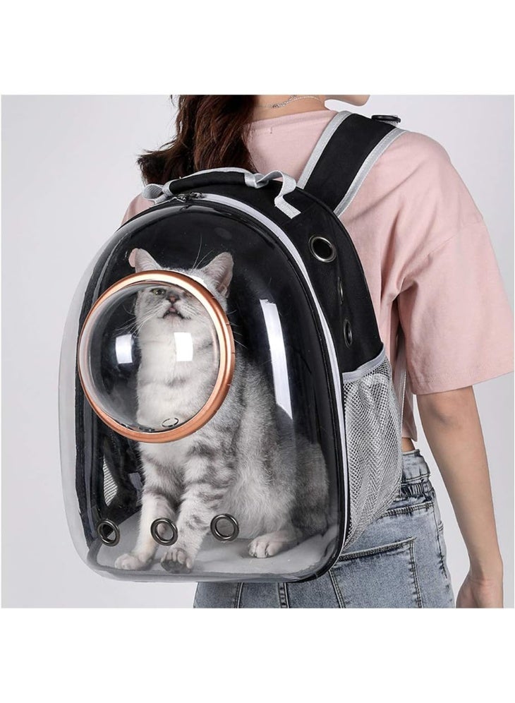 Bukela Portable Pet Carrier Space Capsule Backpack for Cats Black-Grey ‎(37.2 x 32.6 x 11.8cm ) - Image 5