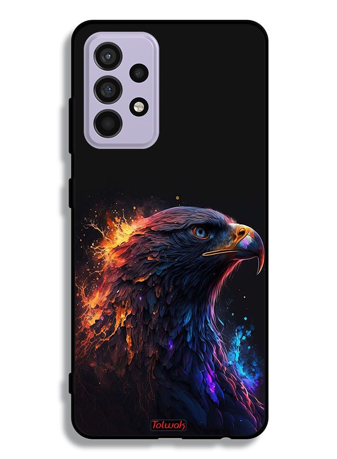 Tolwak غطاء حماية لجهاز سامسونج جالاكسي A52 5G بتصميم فن النسر - Image 1