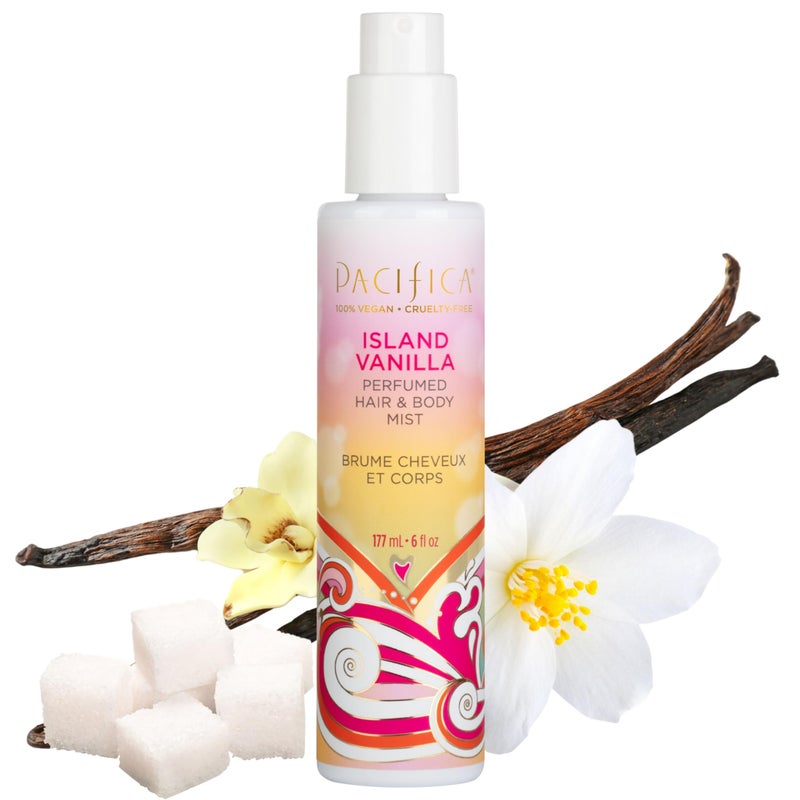 Pacifica Island Vanilla Hair Mist Perfume and Full Body Spray for Women - Fragrance Spray for A Mood-Lifting Experience, Paraben-Free, Clean Beauty No Alcohol, Vegan & Cruelty-Free, 6 oz oz - Image 1