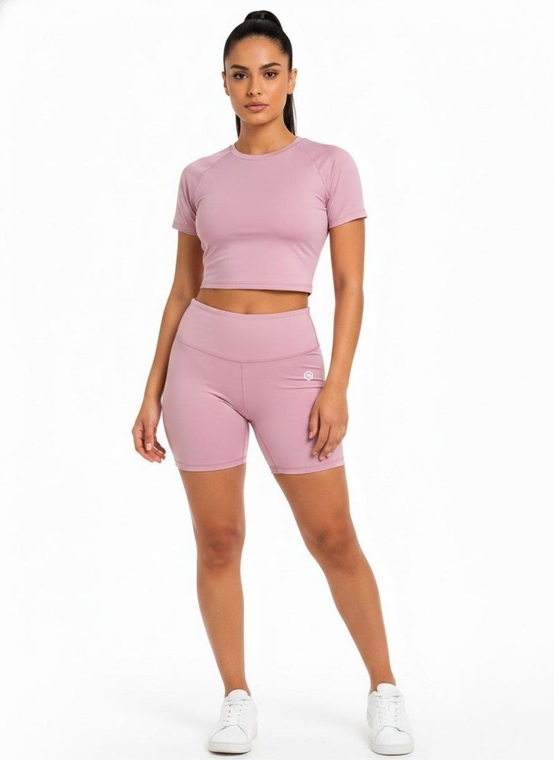 Prima Ace Women's Shorts Gym Addict Premium Pink - Image 3