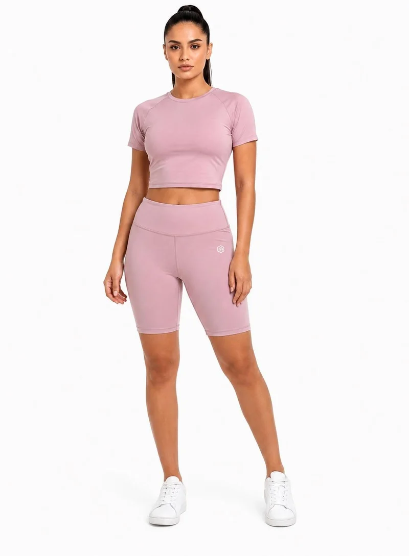 بريما إيس نسائي Shorts عشاق الجيم بريميوم Pink
