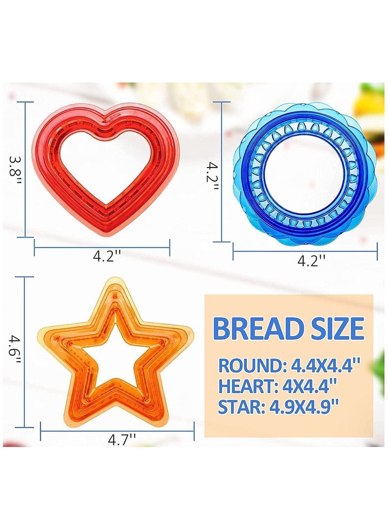 Y&D - Sandwich Cutter and Sealer, for Kids, 3 Sets Bento Kids Box, Press Mold. - Image 1