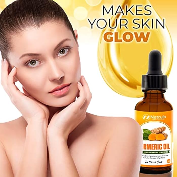 Natrulo All Natural Turmeric Skin Brightening Oil for Dark Spots - Cleanses Skin, Fights Acne, Evens Tone, Heals Scars - Pure Handcrafted Turmeric Oil Skincare Made in the USA - Image 5