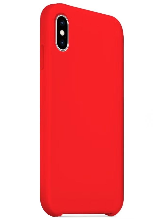 CATANES غطاء سيليكون متميز لجهاز iPhone XS - حماية ناعمة، رفيعة ومضادة للصدمات باللون الأحمر - Image 3