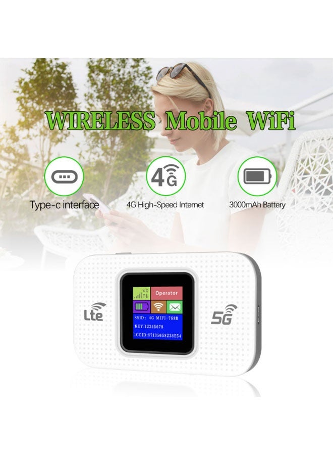 general 5G mobile WiFi router 150Mbps high-speed portable Asian travel type-C port WiFi modem with SIM card slot, up to 10 devices can be shared - Image 2