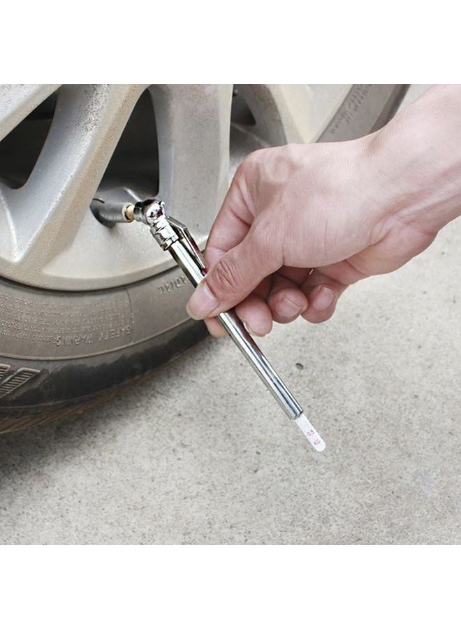 Silvery Portable Tire Pressure Pen Accurate Easy to Use Compact Tire Pressure Gauge - Image 1