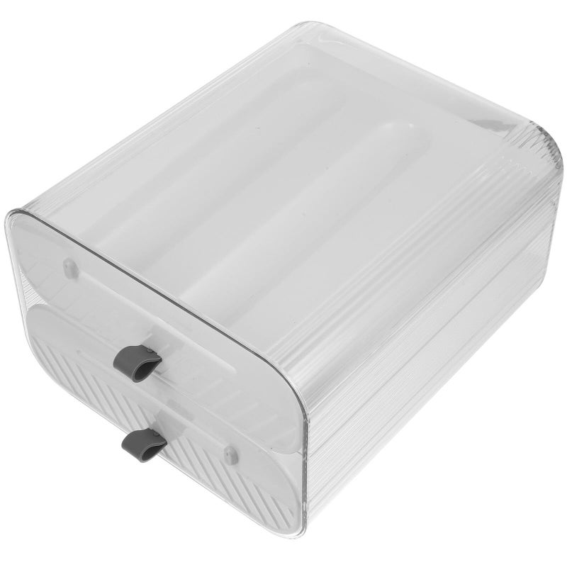 White Egg Storage Organizer Box 36 Slot Rolling Design For Fridge - Image 2