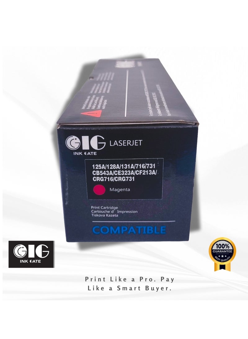 أي جي كارتريدج تونر أرجواني متوافق IG – 125A / 131A / 128A – متوافق مع HP CP1215، CP1515n، M251nw، M276nw، CM1415fn (حتى 1400 صفحة) - Image 3