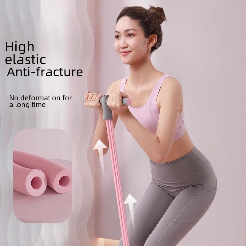 Small Multifunctional Pedal Puller Sit-Up Assistive Device Home Slim Belly Yoga Pedal Pull Rope Wholesale(Standard Model-purple [basic four tubes]]) - Image 5