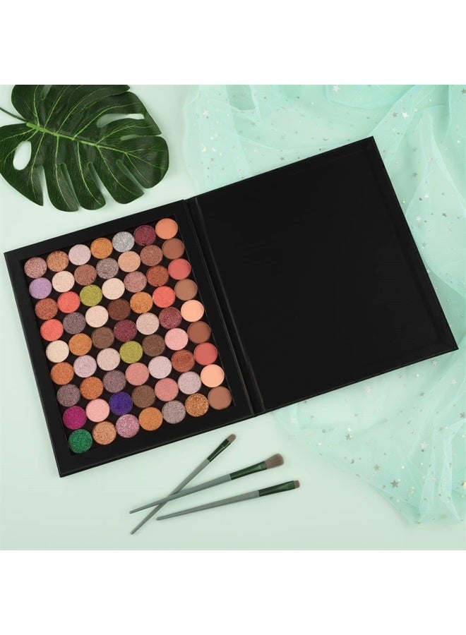 Allwon Extra Large Magnetic Palette Black Empty Makeup Palette for Eyeshadow Lipstick Blush Powder - Image 5