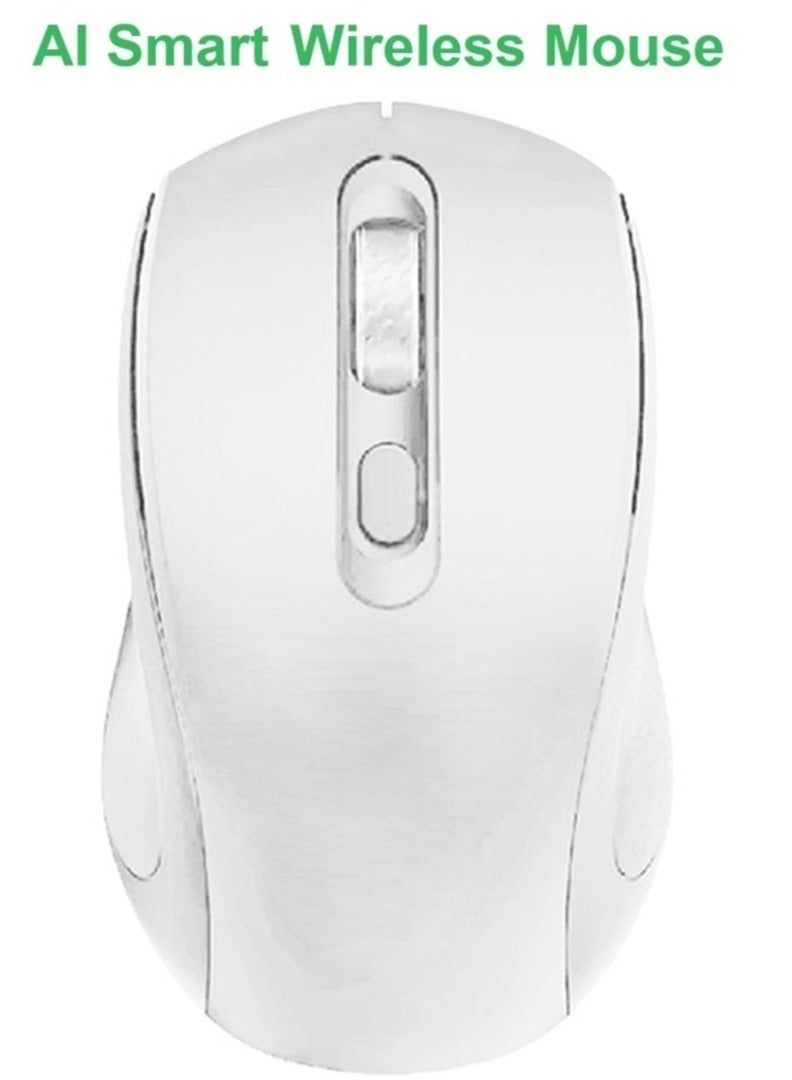AI Mouse Smart Writing Wireless Mouse Intelligent Voice Mouse Voice Typing and Real-Time Translation White - Image 1
