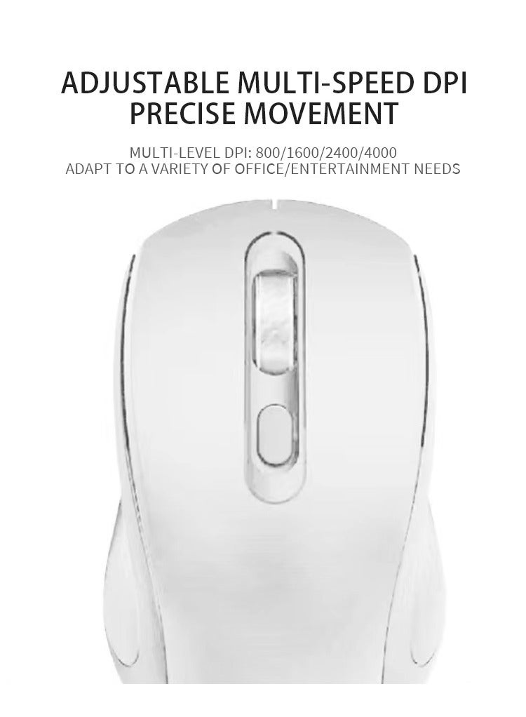AI Mouse Smart Writing Wireless Mouse Intelligent Voice Mouse Voice Typing and Real-Time Translation White - Image 3