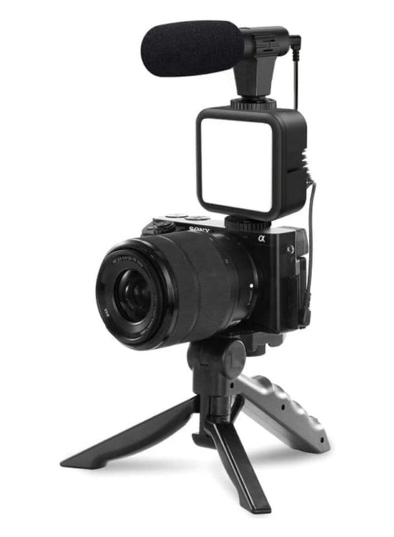 ELTRAZONE smartphone Vlogging Kit for Starter Video Recording, the set with Fill Light + Microphone + Tripod + Phone Clip for YouTube Tiktok Instagram  - Image 2
