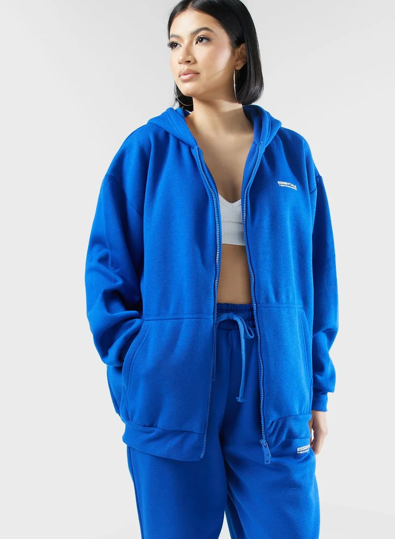 The Giving Movement Oversized Zip Hoodie