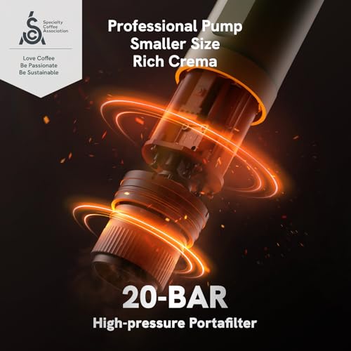 OutIn Nano Portable Electric Espresso Machine, Travel Coffee Maker for Camping, Car Coffee Maker Self-Heating with USB-C, With Ground Coffee & NS Capsule for RV, Hiking, Office - Image 3
