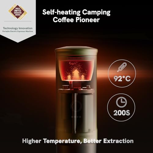OutIn Nano Portable Electric Espresso Machine, Travel Coffee Maker for Camping, Car Coffee Maker Self-Heating with USB-C, With Ground Coffee & NS Capsule for RV, Hiking, Office - Image 4