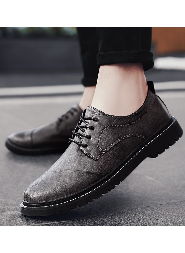 Shougu Versatile Retro Casual Leather Shoes  - Image 1
